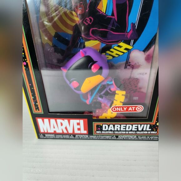 Marvel Comic Covers Daredevil #1 (2014) (Black Light)Funkopop 52 NIB - Picture 2 of 8